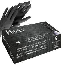 Рукавички нітрилові HOFFEN BLACK розмір S