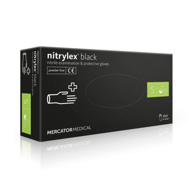 Рукавички нітрилові Nitrylex Black розмір S