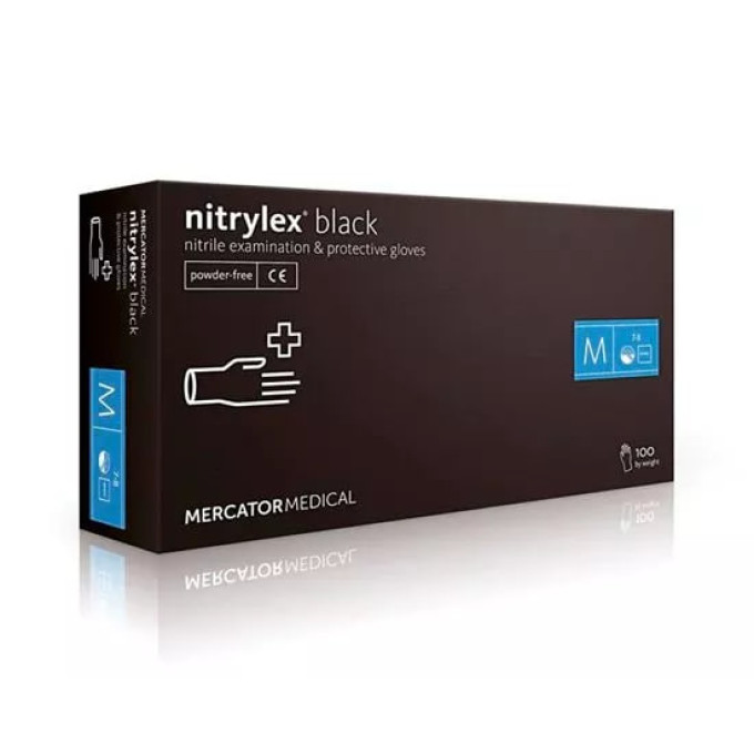 Рукавички нітрилові Nitrylex Black розмір M